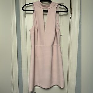 Express Light Pink Backless Dress